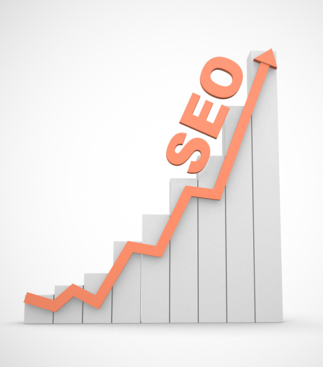 SEO représenté avec une flèche qui grimpe